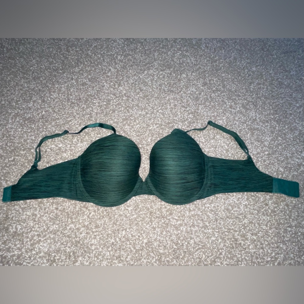 Victoria’s Secret 34DD Uplift Semi Demi Dark Green